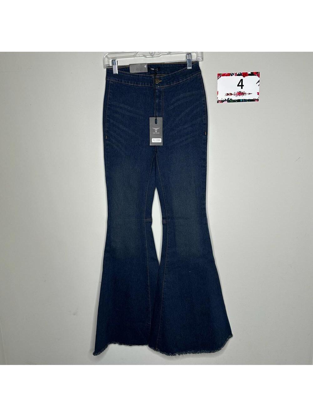 L&B size 4 Extreme Flare Jeans dark wash denim